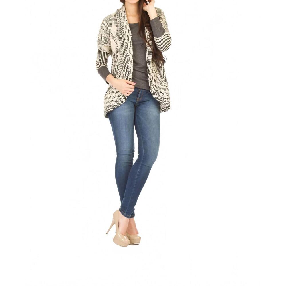 NEW PAPILLON boho design cocoon sweater in cream
